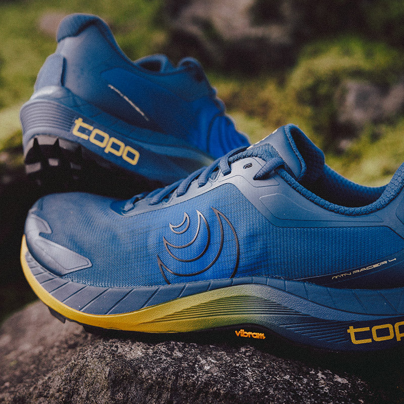 Topo Athletic MTN RACER 4 - Navy/Orange - MENS トポアスレチック エムティーエヌレーサー4 メンズ トレイルシューズ