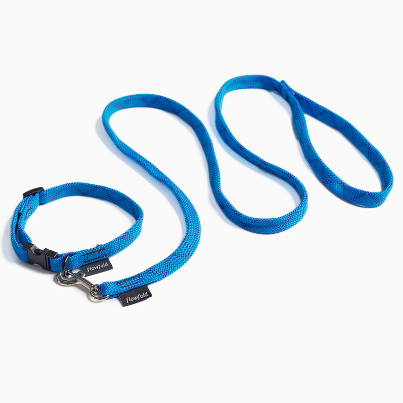 Flowfold Recycled Climbing Rope - Lightweight 4ft Dog Leash フローフォールド リサイクルクライミングロープ ライトウェイト フォーフィート ドッグリーシュ