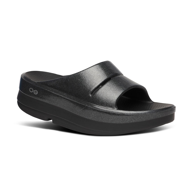 OOFOS OOmega OOahh Luxe - Black Sparkle ウーフォス ウーメガ