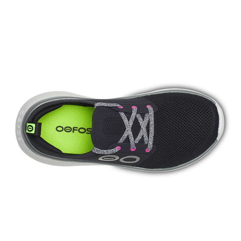 OOFOS WOMENS OOmy Stride - White/Black ウーフォス ウィメンズ ウーマイ ストライド ホワイト ブラック リカバリーシューズ