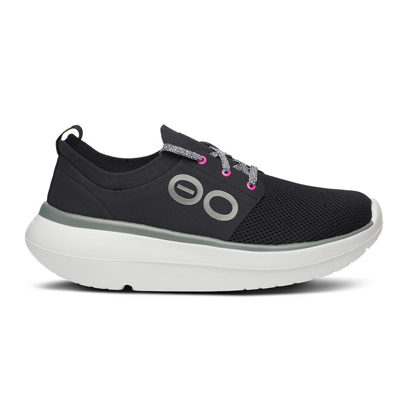 OOFOS WOMENS OOmy Stride - White/Black ウーフォス ウィメンズ ウーマイ ストライド ホワイト ブラック リカバリーシューズ