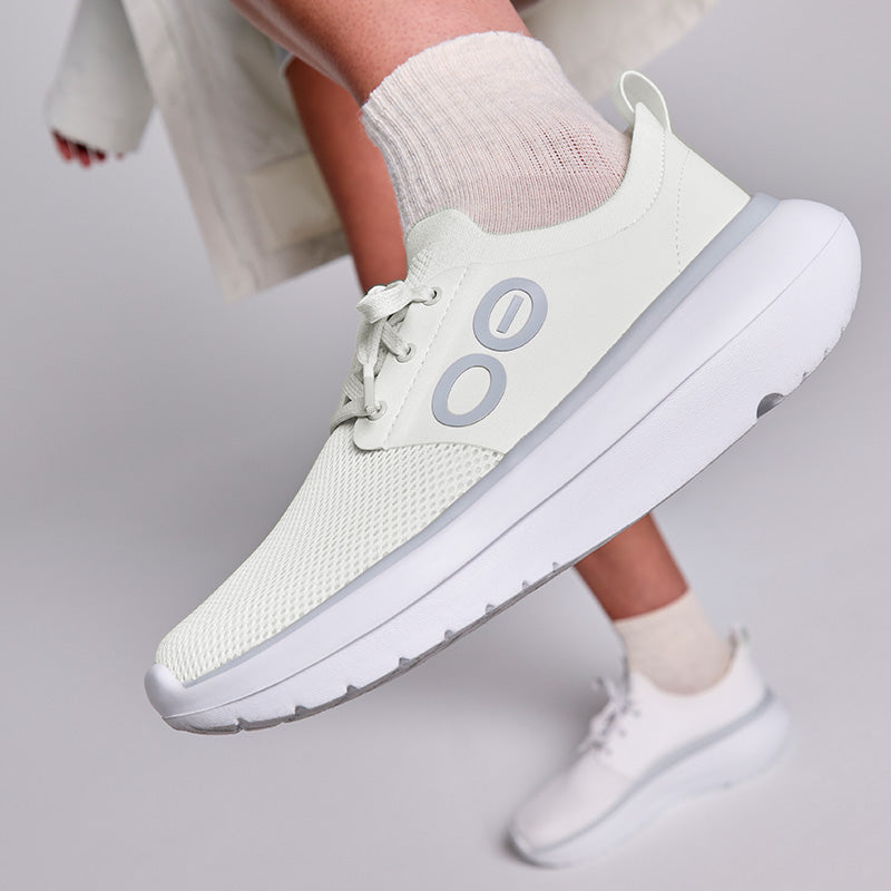 OOFOS WOMENS OOmy Stride - White/White ウーフォス ウィメンズ ウーマイ ストライド ホワイト ホワイト リカバリーシューズ