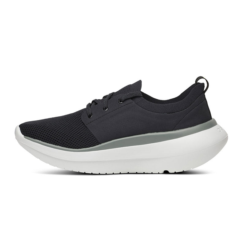 OOFOS MENS OOmy Stride - White/Black ウーフォス メンズ ウーマイ ストライド ホワイト ブラック リカバリーシューズ