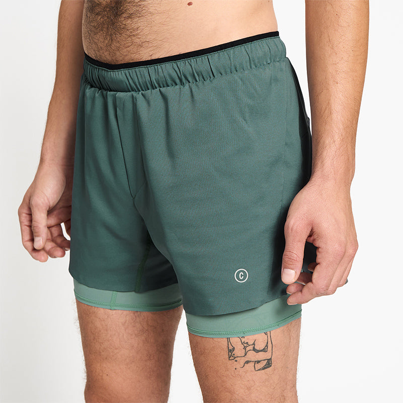 Ciele Athletics M DLYShort 5” Brief - Silver Pine - MENS シエルアスレチックス エヌ ディーエルワイショーツ 5インチ ブリーフ グレイド メンズ