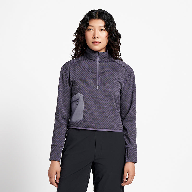 Ciele Athletics W VLVHalfzip - Astronautic - WOMENS シエルアスレチックス ダブリュー ヴィーエルヴィーハーフジップ アストロノーティック