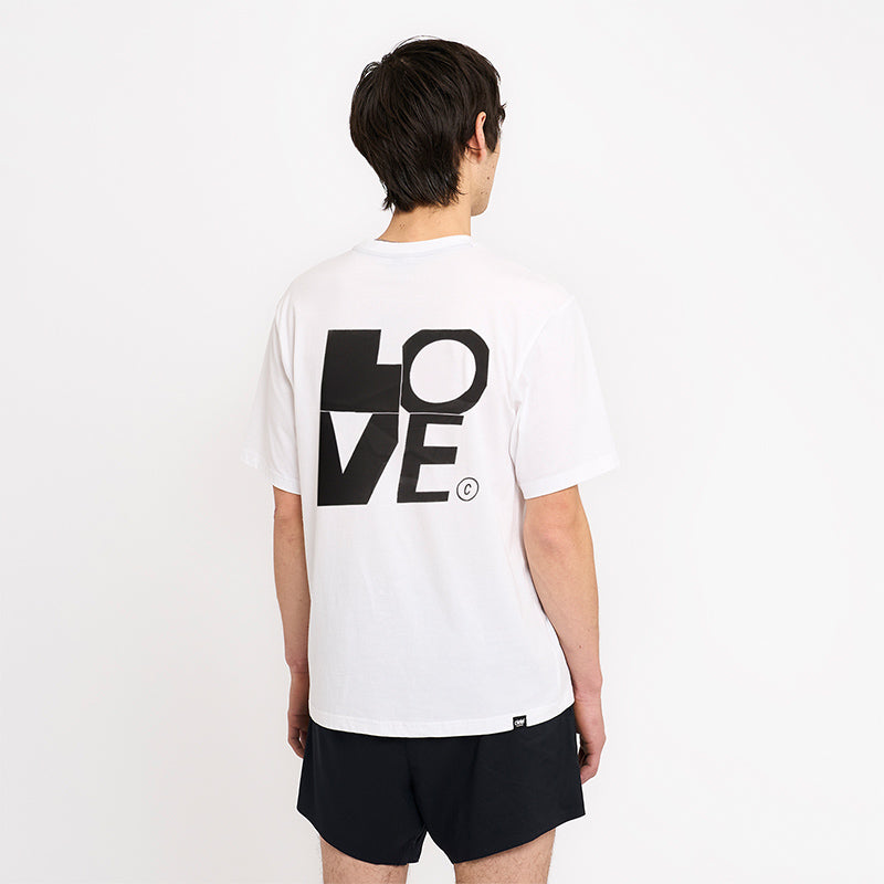 Ciele Athletics U ORTShirt - Love - White - UNISEX シエルアスレチックス ユー オーアールティシャツ ラブ ホワイト ユニセックス