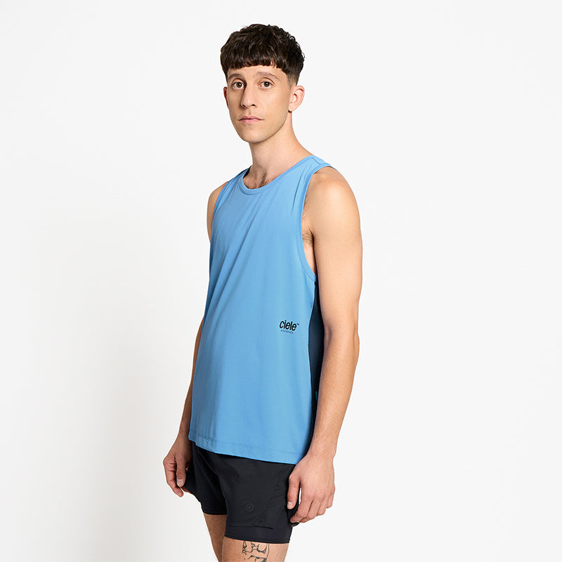 Ciele Athletics M DLYSinglet - Dusty Blue - MENS シエルアスレチックス エム ドライシングレット ダスティブルー メンズ