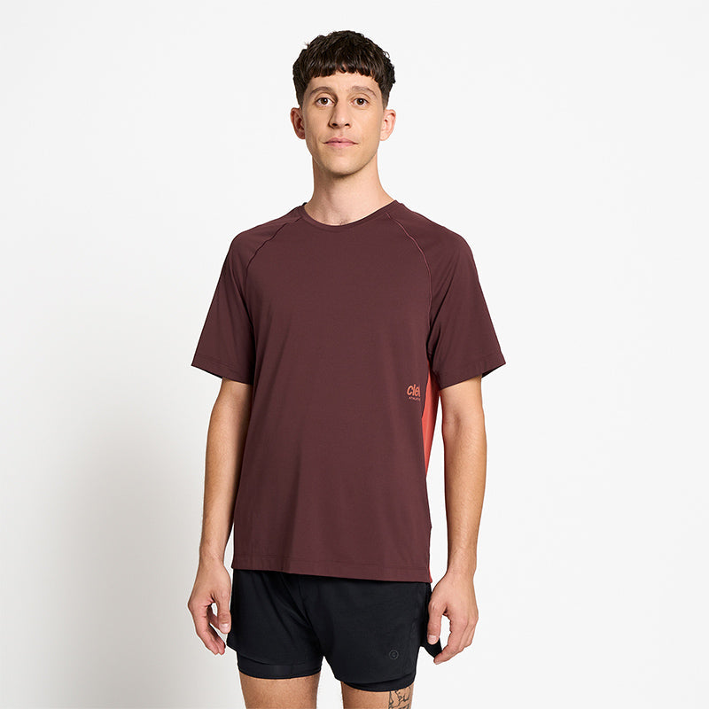 Ciele Athletics M DLYTShirt - Dark Wine Red - MENS シエルアスレチックス エム ドライTシャツ ダークワインレッド メンズ