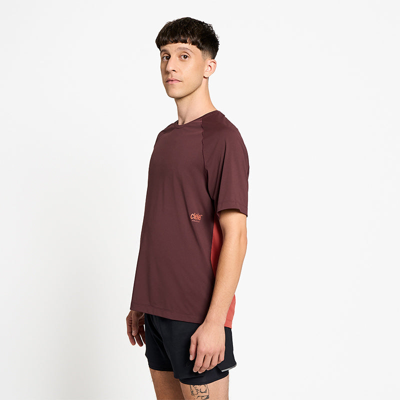 Ciele Athletics M DLYTShirt - Dark Wine Red - MENS シエルアスレチックス エム ドライTシャツ ダークワインレッド メンズ