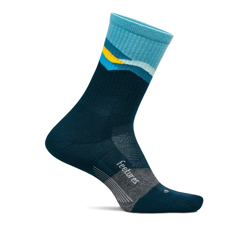 TRAIL MAX CUSHION MINI CREW - Mountain High Blue  フィーチャーズ  クルー丈 トレイル ソックス マウンテンハイブルー