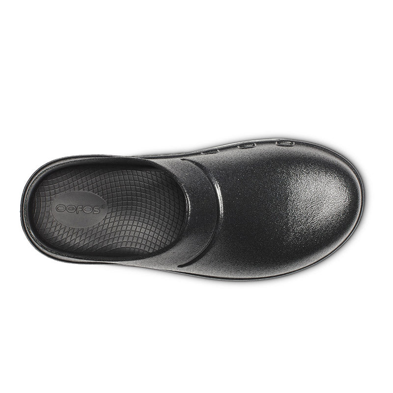 OOFOS OOcloog Luxe - Black Sparkle ウーフォス ウークルッグルクス ブラックスパークル リカバリーサンダル