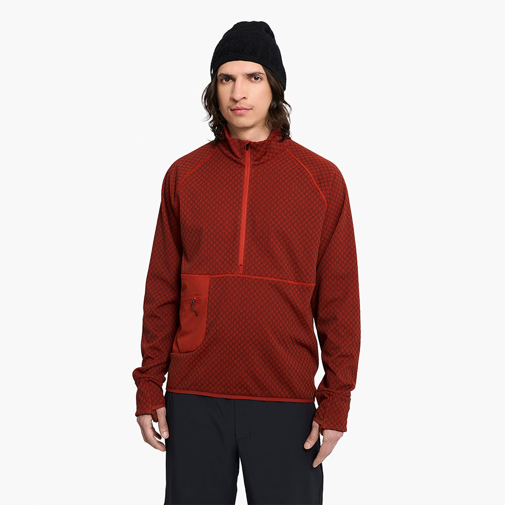 Ciele Athletics M VLVHalfzip - Clay - MENS シエルアスレチックス メンズ ブイエルブイハーフジップ クレイ