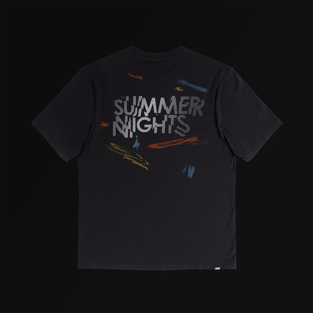 U ORTShirt - Summer Nights - Black - UNISEX シエルアスレチックス オーアールティ－シャツ サマーナイツ ブラック ユニセックス