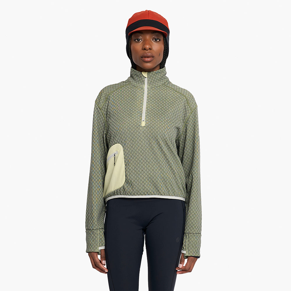 Ciele Athletics W VLVHalfzip - Glade - WOMENS シエルアスレチックス ウィメンズ ブイエルブイハーフジップ グレード