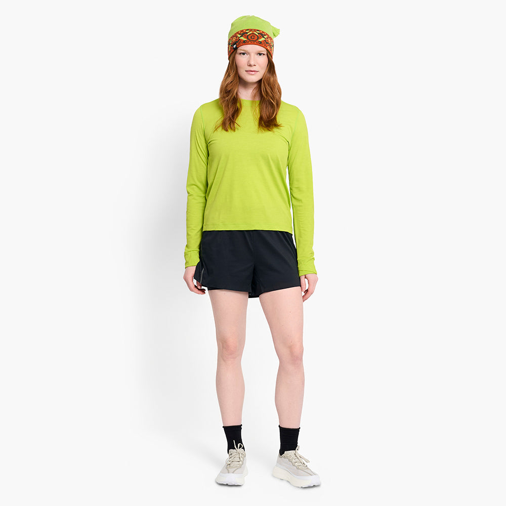 Ciele Athletics W HLSLongsleeve - Lime Green - WOMENS シエルアスレチックス ウィメンズ エイチエルエスロングスリーブ ライムグリーン