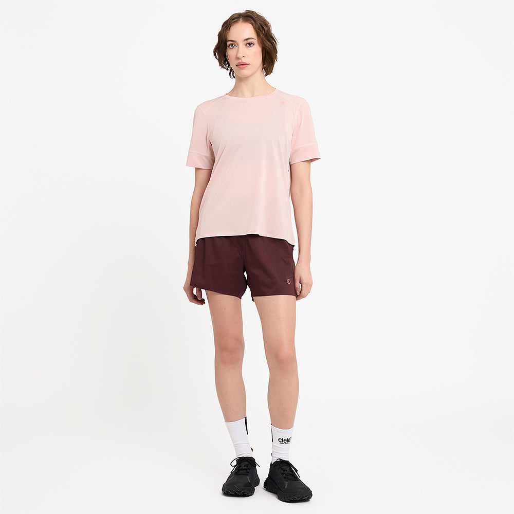 Ciele Athletics W TRNShort 4" Brief - Dark Wine Red - WOMENS  シエルアスレチックス ダブリュー ディーエルワイショーツ 4インチ ロングブリーフ ダークワインレッド ウィメンズ
