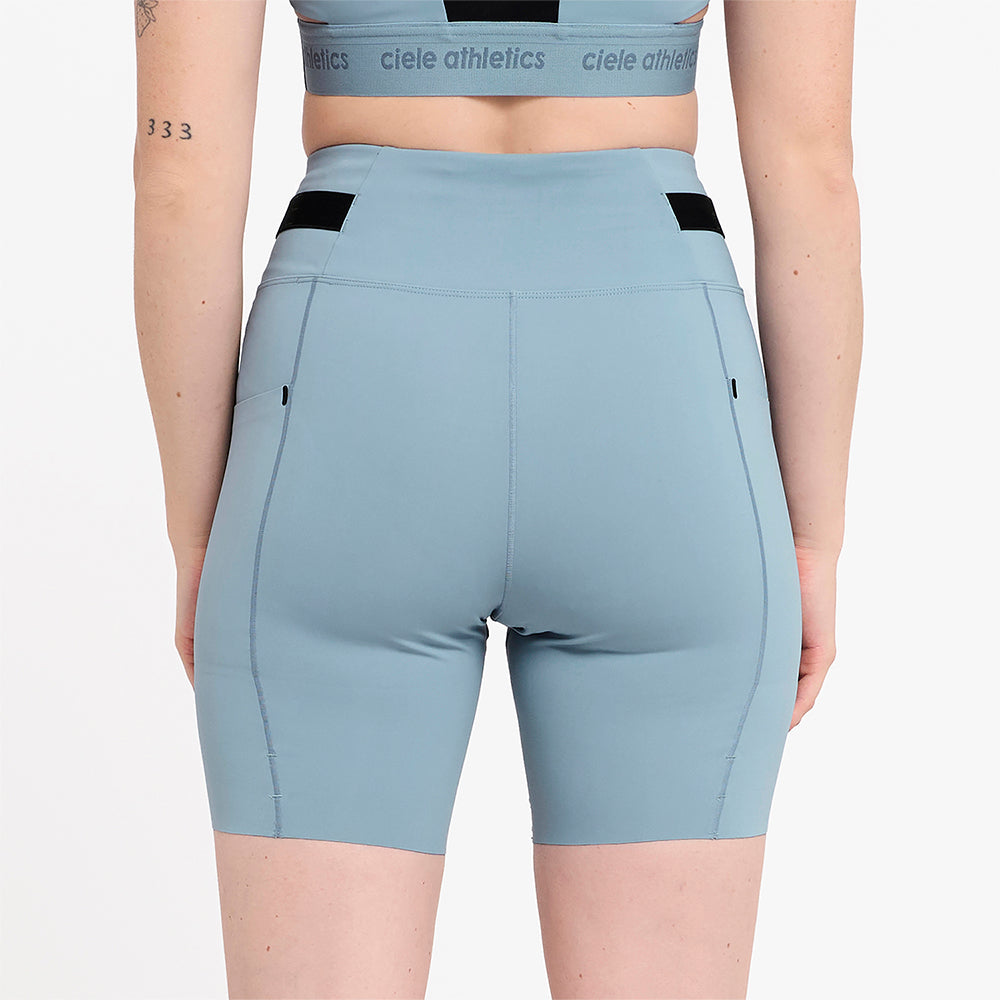 Ciele Athletics W FSTTight Short 7" - Chambray - WOMENS   シエルアスレチックス ダブリュー エフエスティタイツ ショート 7 シャンブレー ウィメンズ 