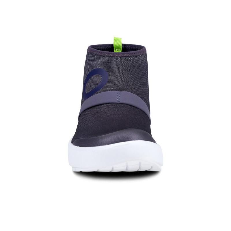 OOFOS WOMENS OOmg Fibre High White/Slate Purple ウーフォス ウィメンズ ウーエムジー ファイバー ハイ リカバリーシューズ